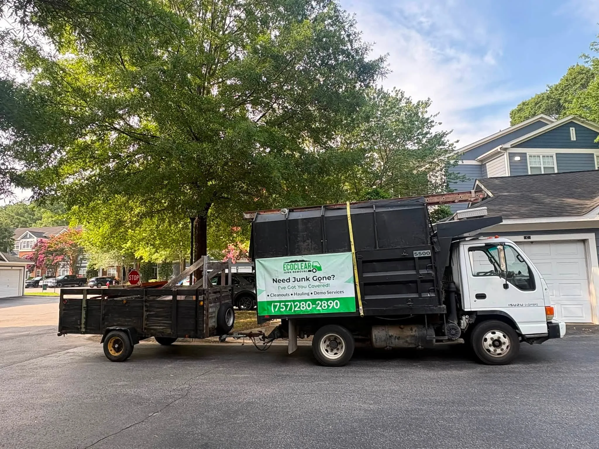 EcoClear 20-cubic-yard dump truck